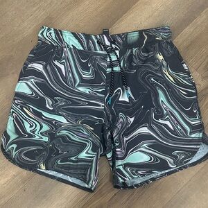 Legends Luka short in black and teal ink men’s medium